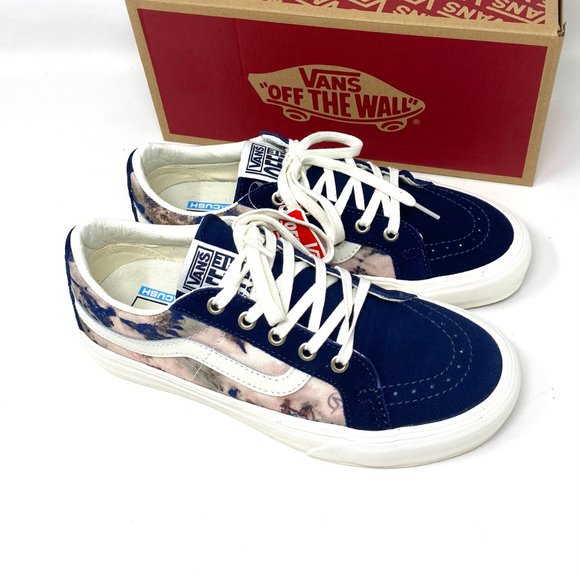 Vans Blue and White Women's Sneakers - Picture 8 of 11